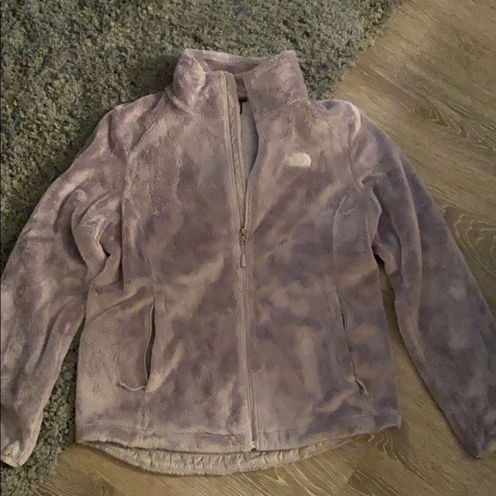 Gray North Face Fleece Jacket